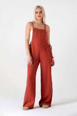 Müslin Salopet %100 Pamuk Yazlık Salaş Kiremit - Wenor